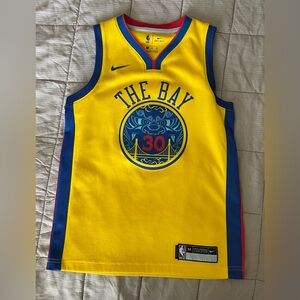 Nike Golden state warriors Steph curry jersey kids size medium THE BAY edition